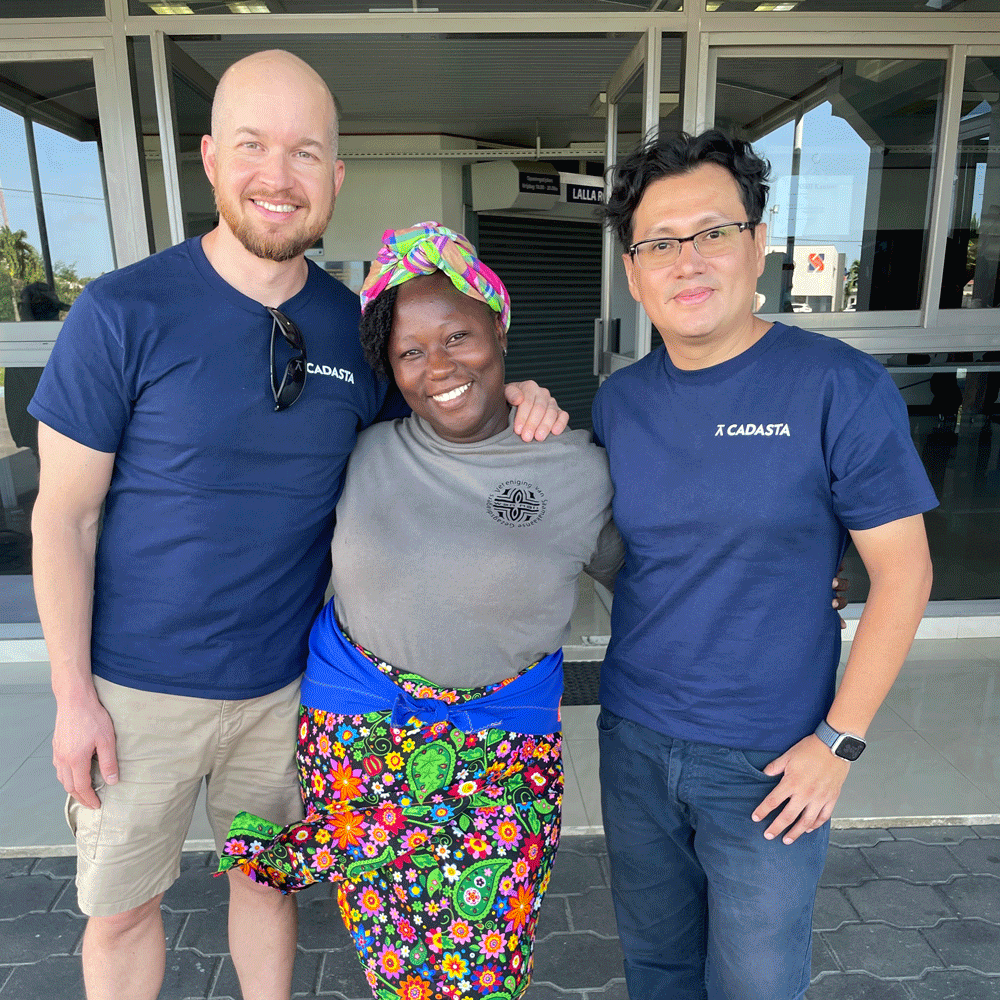 Cadasta Team members and partner