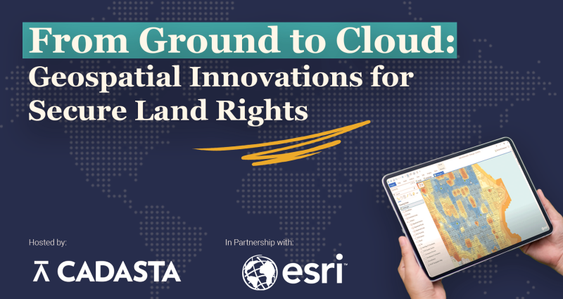 Esri Webinar - Cover photo PPT